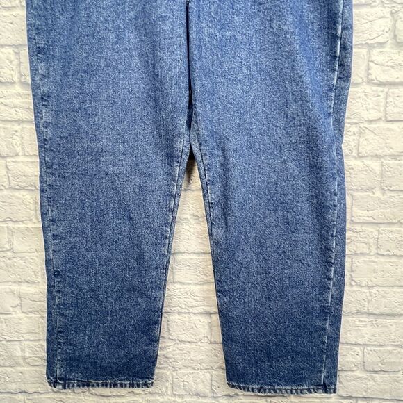 LL Bean Men Lined Relaxed Double‎ L Heavy Blue Denim Straight Jeans Size 42X31 - Picture 5 of 13